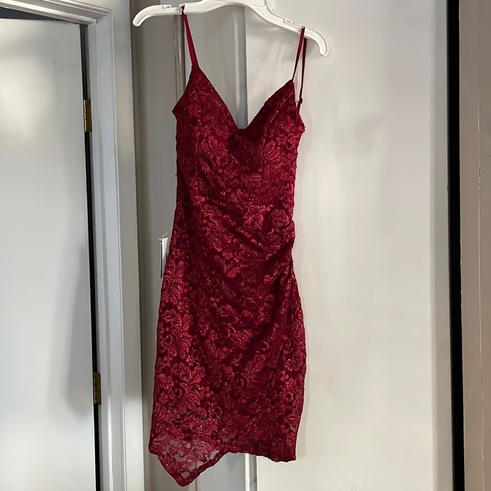 New holiday dress red emerald sundae size small